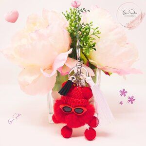 Greensnooker, Keychain, Cute Baby Monster, Red